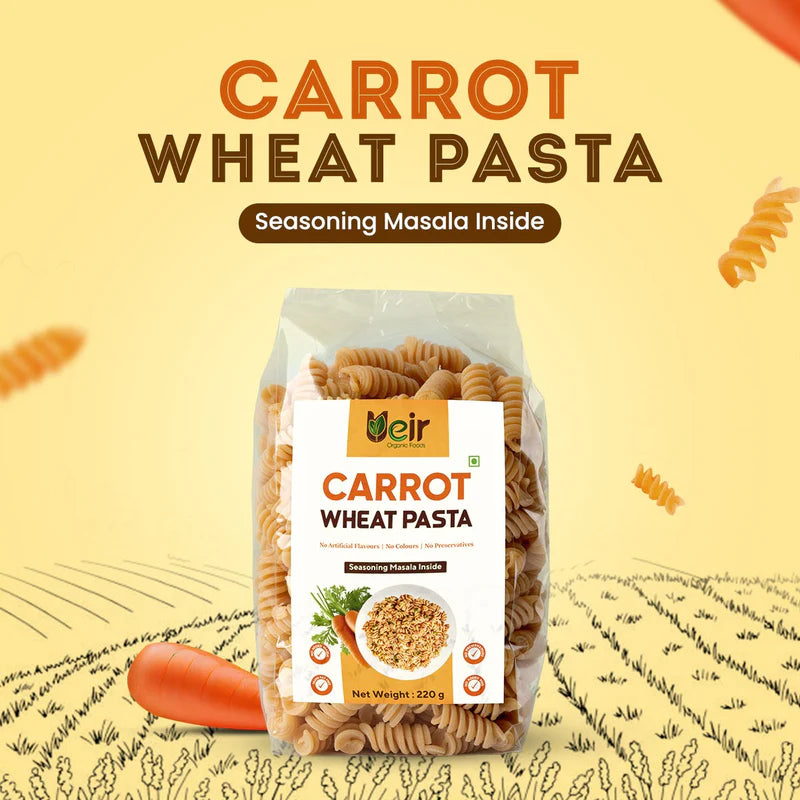 Carrot Wheat Pasta